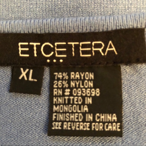 NWOT. Et Cetera lightweight sweater. - Picture 3 of 5